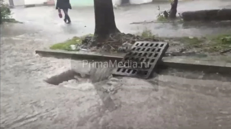 Уходит под воду: первые подтопления начались во Владивостоке — видео