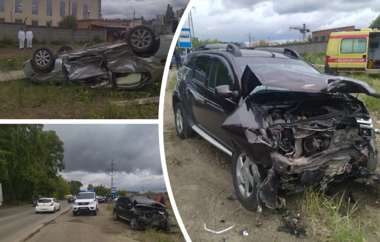 Южноуралец спровоцировал массовую аварию, пытаясь скрыться от погони ГИБДД