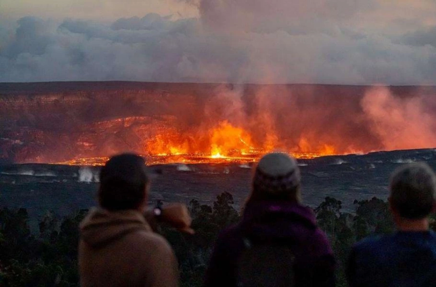 Гавайский вулкан Килауэа дал о себе знать новым впечатляющим извержением