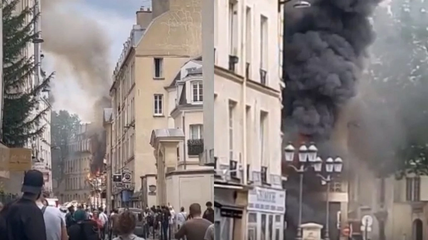 В Париже 16 человек пострадали при мощном взрыве в пятом округе