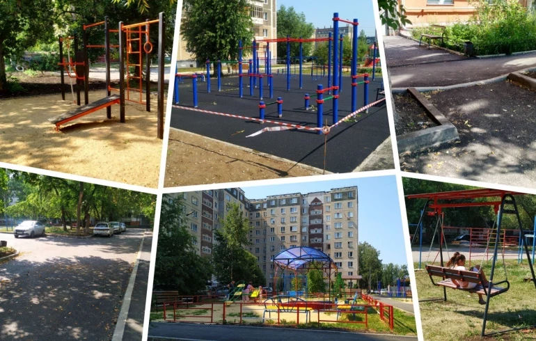 В Челябинске три двора благоустроили за 21 млн рублей