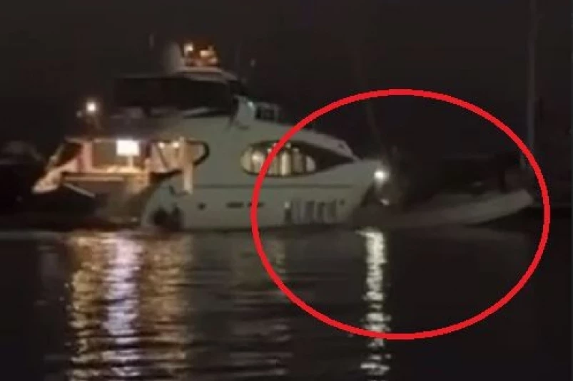 Дорогая яхта ночью протаранила лодки во Владивостоке – видео