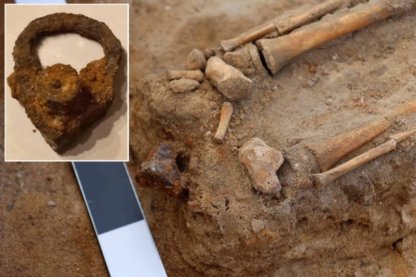 Древнего ребенка-вампира похоронили с замком на ноге