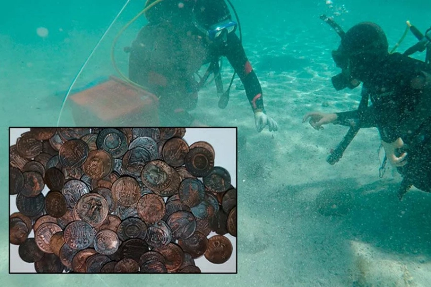 Десятки тысяч древних бронзовых монет IV века обнаружены у берегов Сардинии