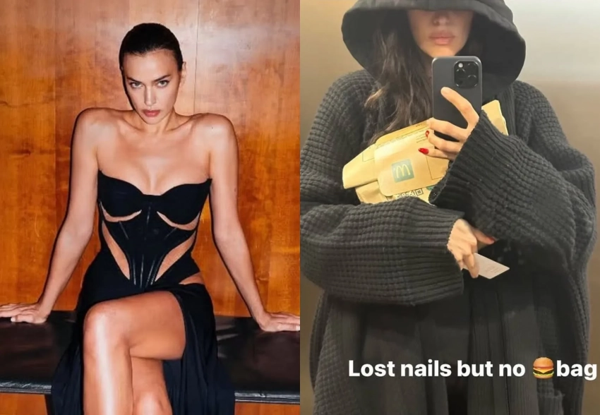 Кутюрный показ и ужин из "Макдоналдса": как Ирина Шейк проводит время на Неделе моды в Париже