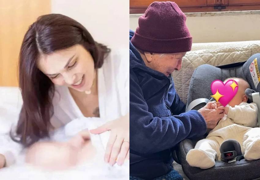 Сати Казанова познакомила дочь с ее 101-летней итальянской прабабушкой