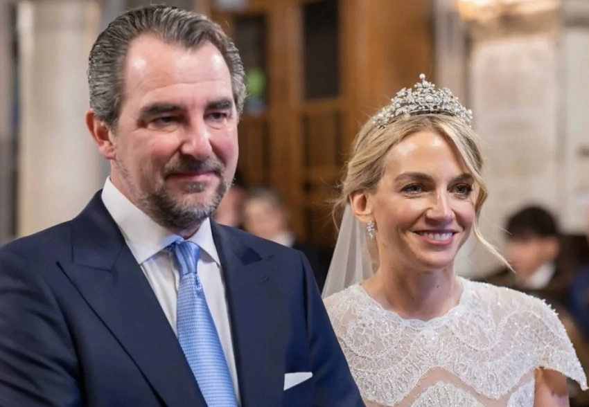 Принц Греции Николаос женился во второй раз меньше чем через год после развода