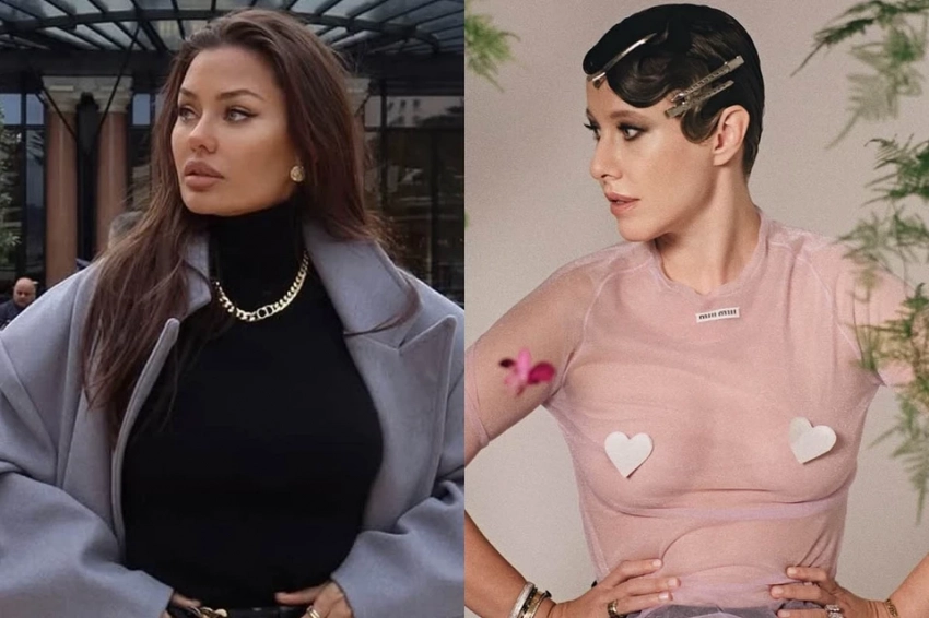 В городе пахнет весной: Собчак в открытом лонгсливе, Боня в трикотажных микрошортах