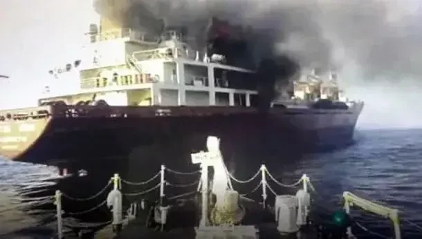 На российском судне вблизи южнокорейского порта Пусан прогремел взрыв