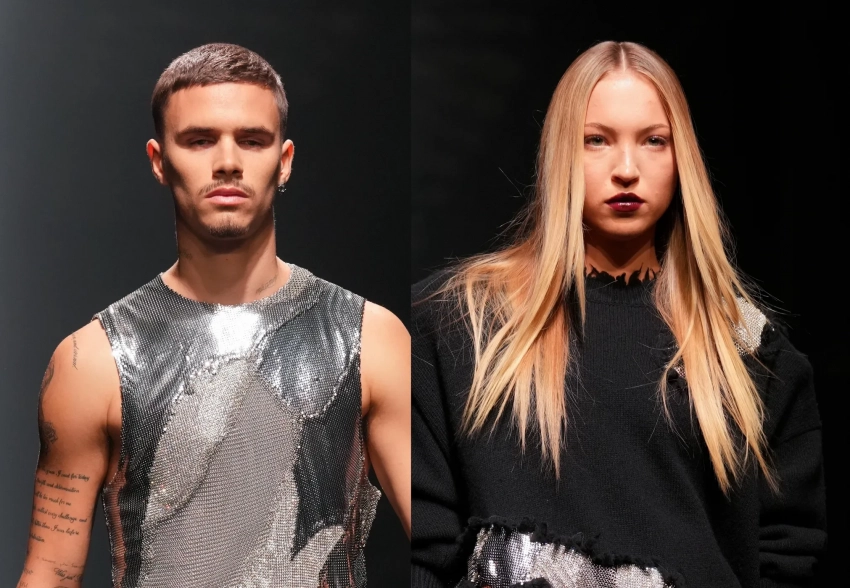 Неделя моды в Милане: Ромео Бекхэм и Лила Мосс вышли на подиум на показе Versace
