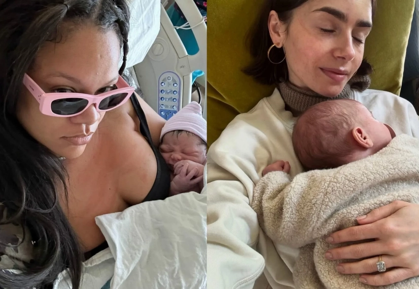 Рианна, Лили Коллинз и Хейли Бибер опубликовали фото с детьми по случаю Международного женского дня