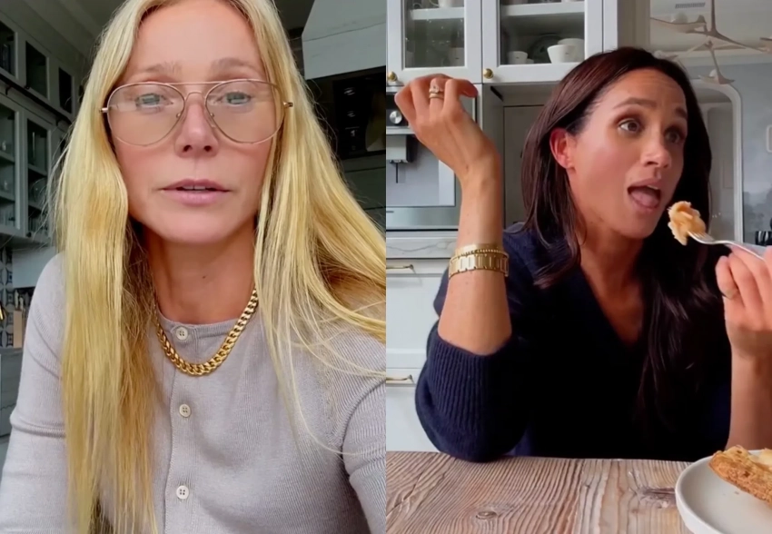 Гвинет Пэлтроу опубликовала видео с Меган Маркл на фоне их "вражды"