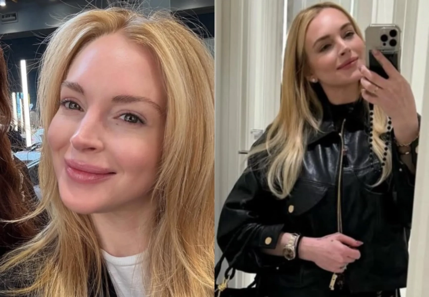 Линдси Лохан опубликовала новые фото на фоне слухов о пластике