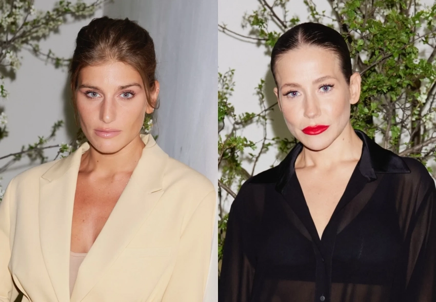 Нино Нинидзе, Виктория и Диана Манасир, Юлия Барановская и Александр Рогов на презентации новой коллекции "1811"