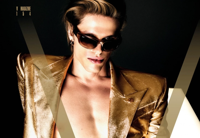 "Хотел бы создать семью". Бойфренд Елены Перминовой снялся для глянца с Кэндис Свейнпол и невестой Патрика Шварценеггера