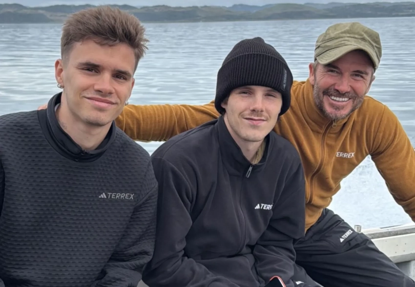 Дэвид Бекхэм устроил "мальчишник" с сыновьями в честь своего дня рождения