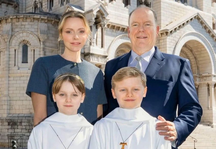 Дети княгини Шарлен и Альбера II прошли первое таинство причастия