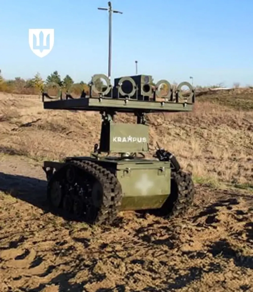 Робот с огнемётами: украинский РТК Krampus