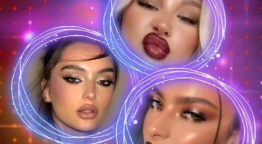 Как сделать трендовый «макияж тусовщицы»: новые смоки, много глиттера и блеска