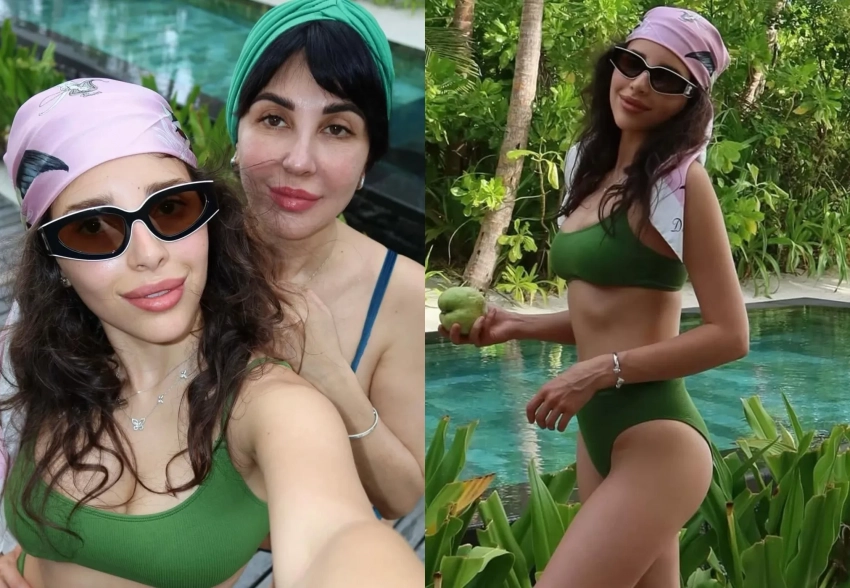 Дочь миллиардера Диана Манасир отдыхает на Мальдивах с матерью