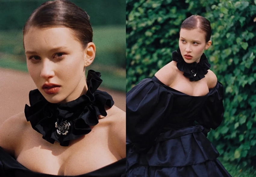 16-летняя Анна Пересильд снялась в платье с декольте