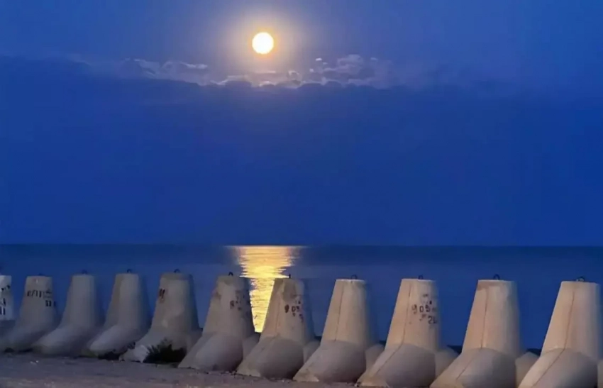 Опасаясь российского десанта с моря, противник роет рвы и устанавливает бетонные заграждения вдоль берега в Николаевской области