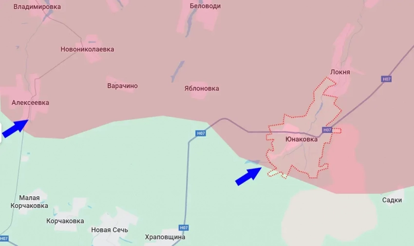 Противник бросает спецназ на Юнаковку в попытках выбить наши войска из Сумской области