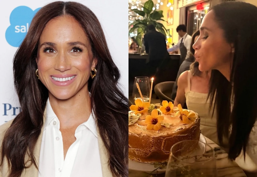 "Задуваю свечи и благодарю мужа". Меган Маркл показала, как отметила день рождения с принцем Гарри и друзьями