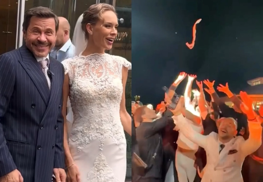 Михаил Галустян и Иванушки International, драка за букет невесты с участие дочери жениха и выкуп за 5 млн рублей: как прошла свадьба Павла Деревянко