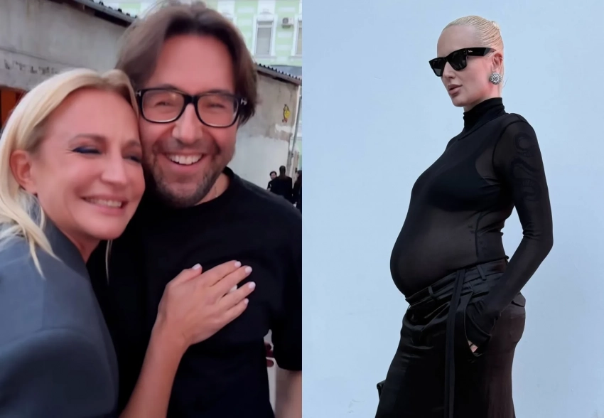 Андрей Малахов, Виктория Шелягова, Гоша Карцев и Виктория Салават на дне рождения бренда Ushatava