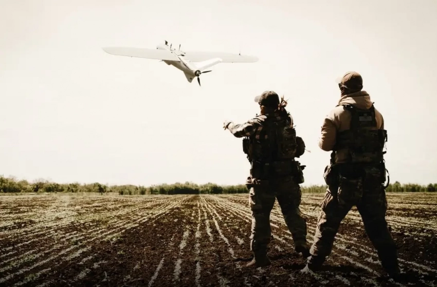 Показана работа дронов-перехватчиков ВС РФ в небе над Часов Яром