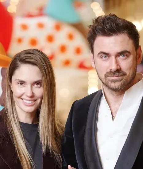 Агата Муцениеце впервые вышла в свет после рождения третьего ребёнка