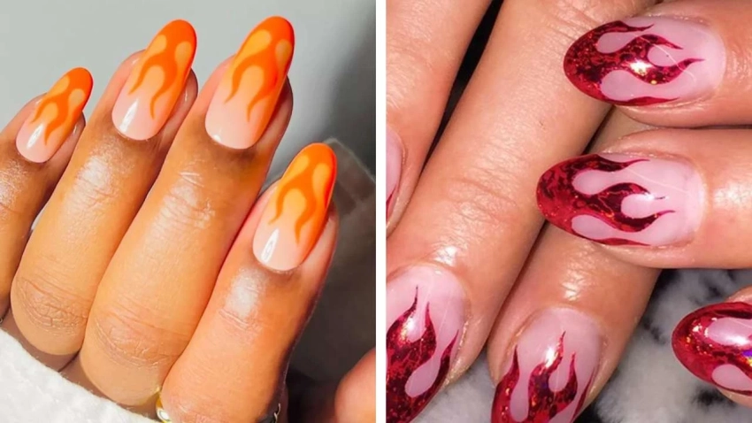 Как маникюр «пламя на ногтях» работает на финансовую уверенность
