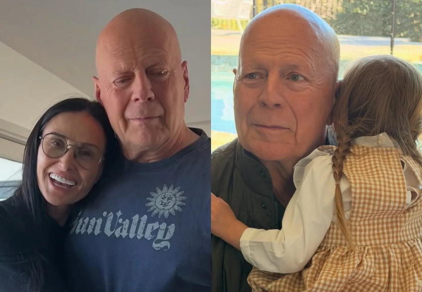 Деми Мур показала новые фото Брюса Уиллиса по случаю его 71-летия