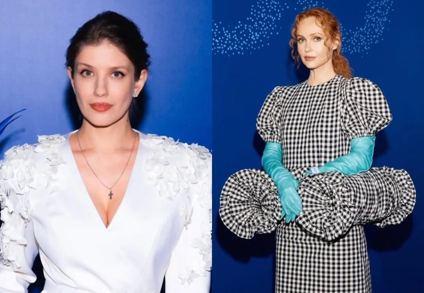 Аня Чиповская, Александр Рогов, падчерица Ивана Урганта Эрика Кикнадзе, Александр Гудков и Ксения Собчак в модных образах на ужине The Blueprint