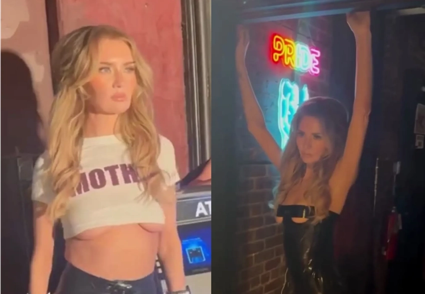 "Русская мошенница" Анна Делви снялась для Playboy в образе доминатрикс