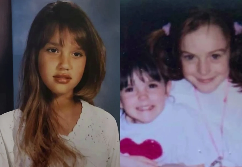 "Каким ты был в 90-е?". Линдси Лохан, Джессика Альба и Элизабет Хёрли поддержали тренд и показали свои архивные фото